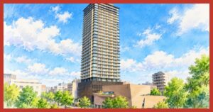 ブリリアタワー西新の外観イメージ
